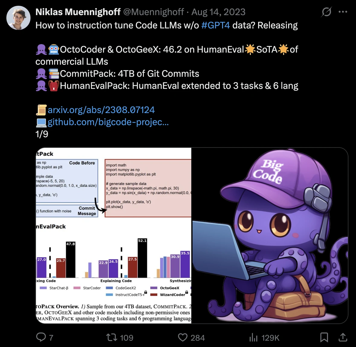 Tweet screenshot: Niklas on OctoPack